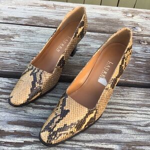 Ralph Lauren Snake Skin Women’s Embossed Pumps